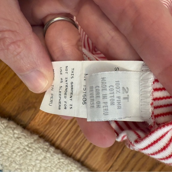 Squiggles by Charlie Red and White dress with American Flag Size 2T - Picture 4 of 8